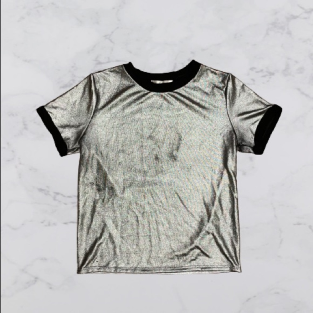 Sage metallic Top Size S